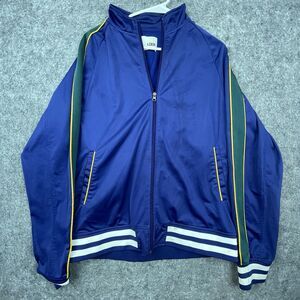 LCKR Track Jacket Mens Extra Large Bold Colors Athleisure Blue Green Stripes‎